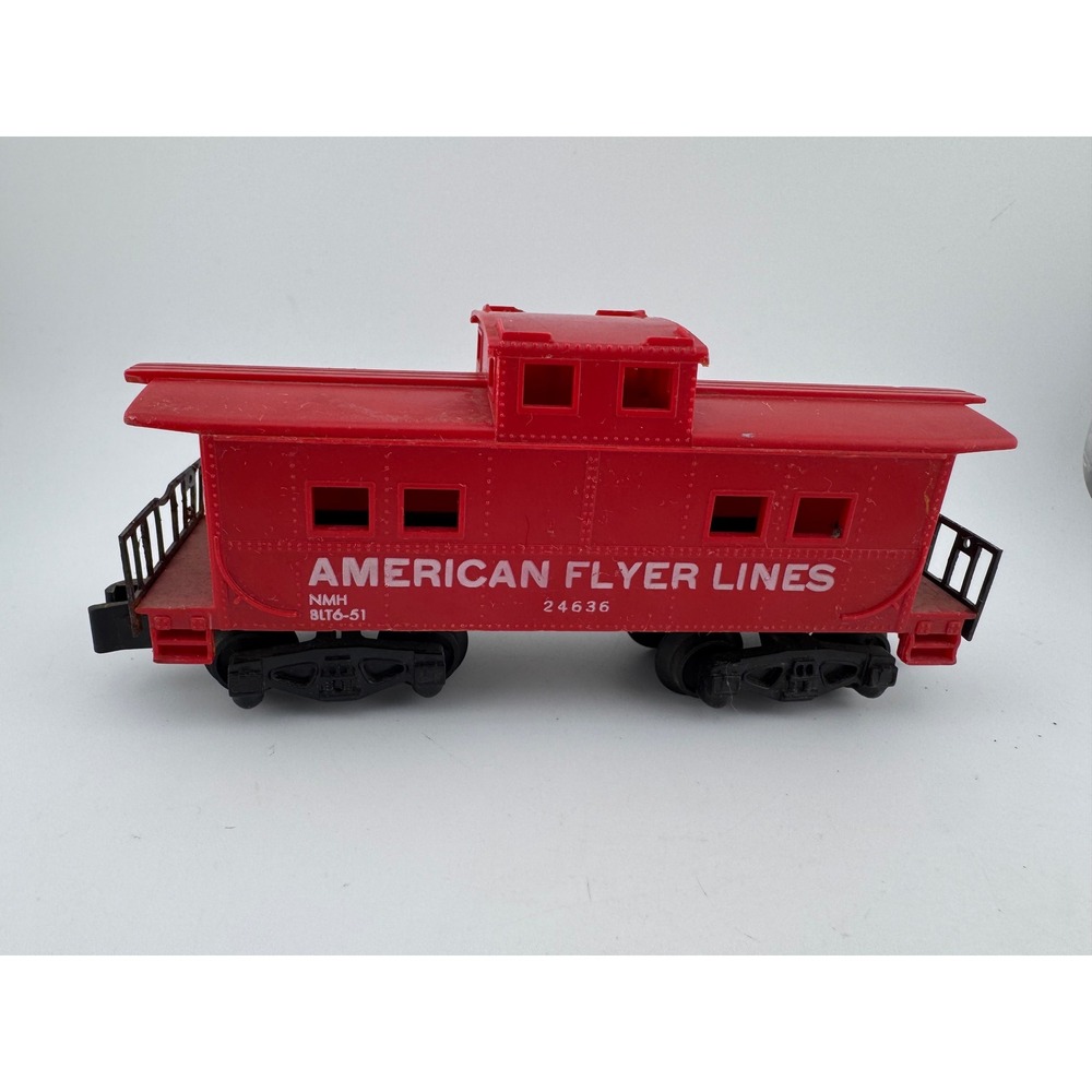 American Flyer Lines Red Caboose Train Car Model 24636 Plastic Toy